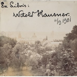 LAM Jan - Dzieła. Tom I. Wielki świat Capowic. Kronikarz w Galicyi. Lwów. 1885 [oprawa A. Getritz, fotografia autora oraz ekslibris Witolda Hausnera]