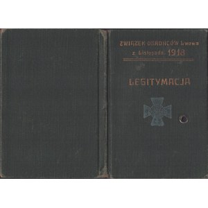 [Union of Defenders of Lviv] Legitimation of the Union of Defenders of Lviv from November 1918 for Col. Stanislaw Bakulinski