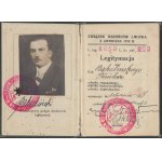 [Union of Defenders of Lviv] Legitimation of the Union of Defenders of Lviv from November 1918 for Col. Stanislaw Bakulinski