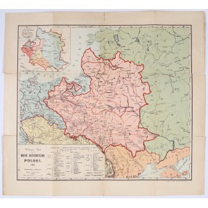 HECK Walerian - Mapa Historyczna Polski. Wydanie drugie. Kraków [po 1900]. Litogr. A. Jurczykiewicza).