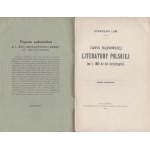 LAM Stanisław - Zarys najnowszej literatury polskiej. (od r. 1864 do dni dzisiejszych). Część pierwsza, rozdział pierwszy. Powstanie z r. 1863 i jego skutki w literaturze. Wydawnictwo Tow. Im. Piotra Skargi Nr. 5. Lwów 1911.