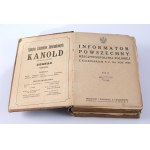 INFORMATOR Powszechny Rzeczypospolitej Polskiej z kalendarzem P.P. ma rok 1925. Redaktor i wydawca E. Grabowiecki. Rok IV. Warszawa (1925).
