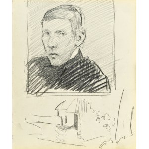 Stanisław KAMOCKI (1875-1944), Autoportret oraz szkic zabudowy, V 1903