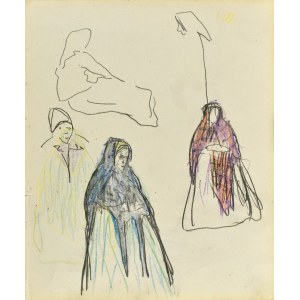 Stanislaw KAMOCKI (1875-1944), Sketches of rural babes, VI 1903