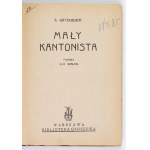 GRYGORJEV S. - Der kleine Kantonist. 1930. Titelblatt. A. Horowicz