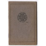 KSIĄŻKA służbowa. Harcerstwo Polskie. Dokument Tadeusza Bieńkowskiego wystawiony 13 XI 1918,.