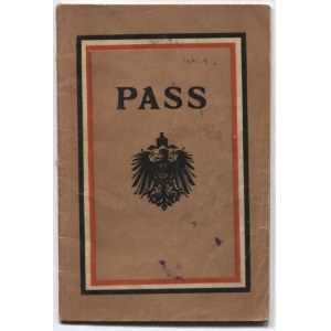 PASS. Paszport. Dokument wystawiony Feliksie Mrozińskiej z Częstochowy dn. 10 XII 1915 tamże, uprawniający do przekrocze...