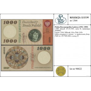 Poland, 1,000 zloty, 29.10.1965
