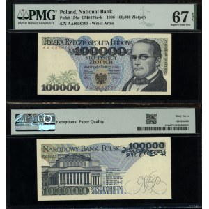 Poland, 100,000 zloty, 1.02.1990