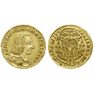 Austria, 1/4 dukata, 1751, Salzburg