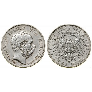 Niemcy, 2 marki pośmiertne, 1902 E, Muldenhütten