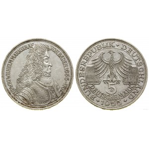 Germany, 5 marks, 1955 G, Karlsruhe
