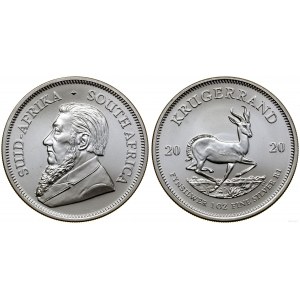 Republika Południowej Afryki, 1 krugerrand = 1 uncja, 2020, Pretoria