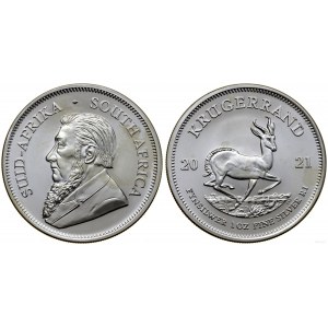 South Africa, 1 krugerrand = 1 ounce, 2021, Pretoria