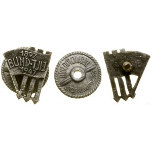 Poland, Jewish Workers' Party BUND badge, 1947