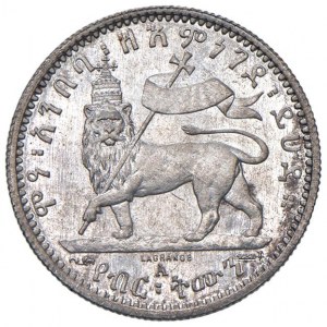 ETIOPIA Menelik II (1889-1913) 1/8 di Birr EE 1887…