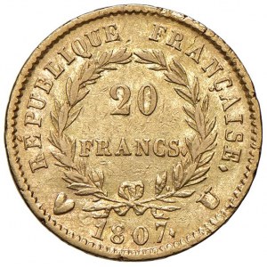 TORINO Napoleone I (1804-1814) 20 Franchi 1807 U -…