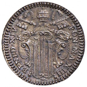 Benedetto XIV (1740-1758) Grosso An. XIII - Munt. …