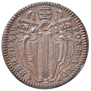 Benedetto XIV (1740-1758) Mezzo Baiocco 1750 An. X…