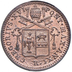 Gregorio XVI (1831-1846) Quattrino 1841 An. XI - M…