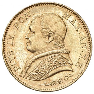 Pius IX (1846-1878) 20 Lire 1866 An. XX - Munt. 41 ...