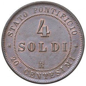 Pio IX (1846-1878) 4 Soldi 1867 An. XXII - Munt. 5…