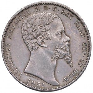 Vittorio Emanuele II (1849-1861) 5 Lire 1851 G - N…