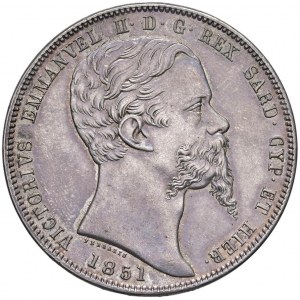 Vittorio Emanuele II (1849-1861) 5 Lire 1851 T - N…