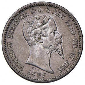 Victor Emmanuel II (1849-1861) 50 cents 1857...
