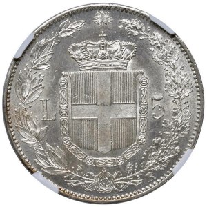Umberto I (1878-1900) 5 Lire 1878 - Nomisma 992 AG…