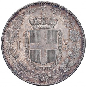 Umberto I (1878-1900) 5 Lire 1879 - Nomisma 993 AG…