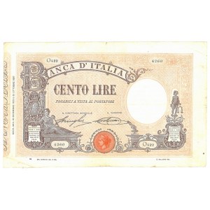 Vittorio Emanuele III (1900-1946) 100 Lire Matrice…