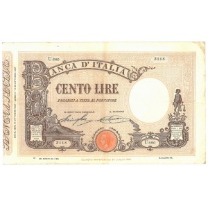 Vittorio Emanuele III (1900-1946) 100 Lire Matrice…
