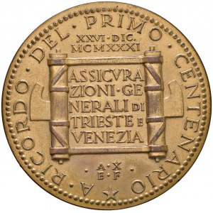 TRIESTE E VENEZIA Medaglia An. X (1931) dell'E. F.…