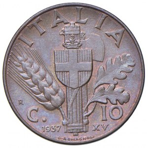 Vittorio Emanuele III (1900-1946) 10 Centesimi 193…