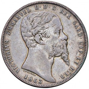 Vittorio Emanuele II (1849-1861) 5 Lire 1853 G - N…