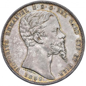 Vittorio Emanuele II (1849-1861) 5 Lire 1859 G - N…