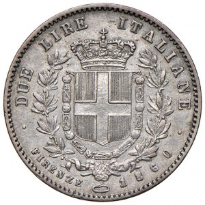 Vittorio Emanuele II re eletto (1859-1861) 2 Lire …