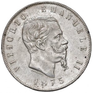 Vittorio Emanuele II (1861-1878) 5 Lire 1875 R - N…