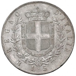 Vittorio Emanuele II (1861-1878) 5 Lire 1875 R - N…