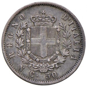Vittorio Emanuele II (1861-1878) 50 Centesimi 1862…