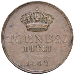 NAPOLI Ferdinando II di Borbone (1830-1859) 10 Tor…