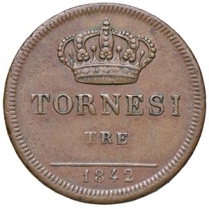 NAPOLI Ferdinando II di Borbone (1830-1859) 3 Torn…