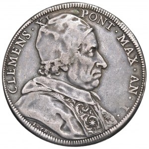 Clemente XI (1700-1721) Piastra 1700 An. I - Munt.…