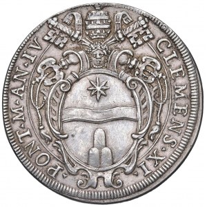 Clemente XI (1700-1721) Piastra 1704 An. IV - Munt…