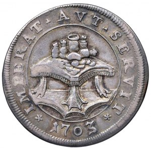 Clemente XI (1700-1721) Testone 1703 An. III - Mun…