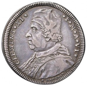 Clemente XI (1700-1721) Testone An. VI - Munt. 64 …