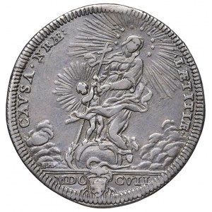 Clemente XI (1700-1721) Testone 1707 An. VII - Mun…