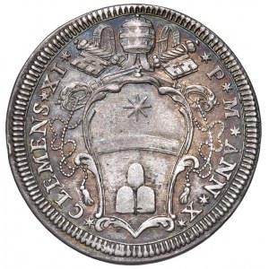 Clemente XI (1700-1721) Testone An. X - Munt. 71 A…