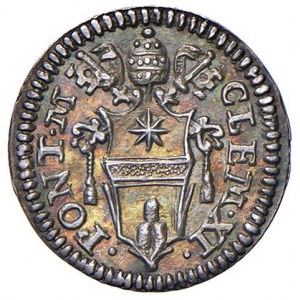 Clemente XI (1700-1721) Mezzo grosso - Munt. 161 A…